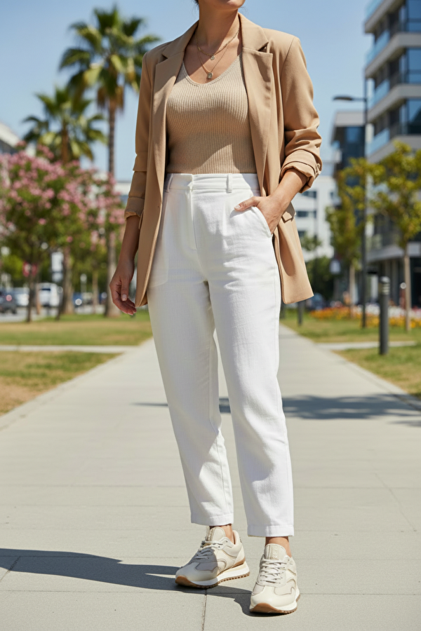 FERRY 6FX Bej Kadın Spor Ayakkabı