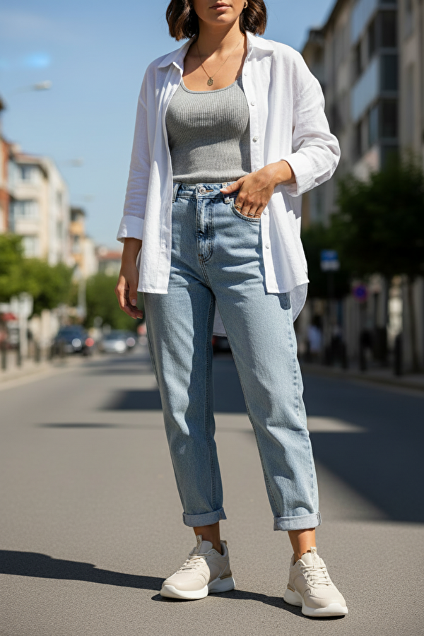 SPEKTRA 6FX Krem Kadın Spor Ayakkabı