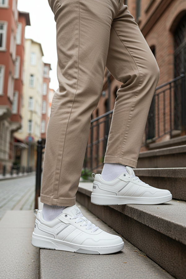 PANZO PU 6FX Beyaz Erkek Sneaker
