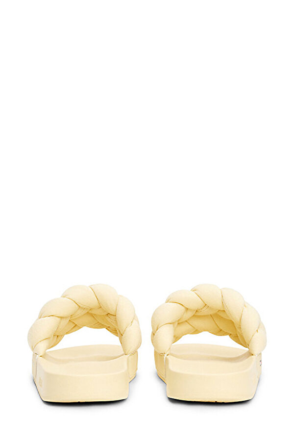 TJW BRAIDED SLIDE Sarı Kadın Terlik