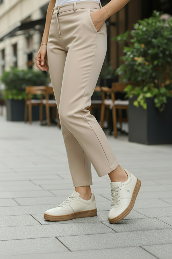 PRIENE 6FX Bej Kadın Sneaker