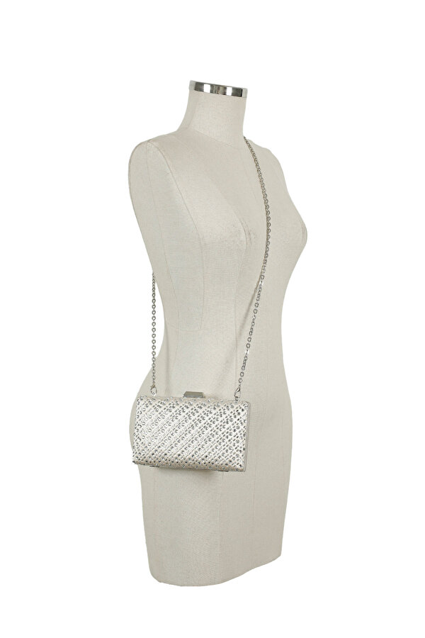 JOSTONENEW 6FX Krem Kadın Clutch