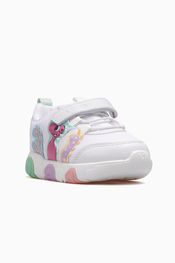 Number Kız Çocuk Hafif Işıklı Spor Ayakkabı 26y 346.160 Pk Beyaz-mint