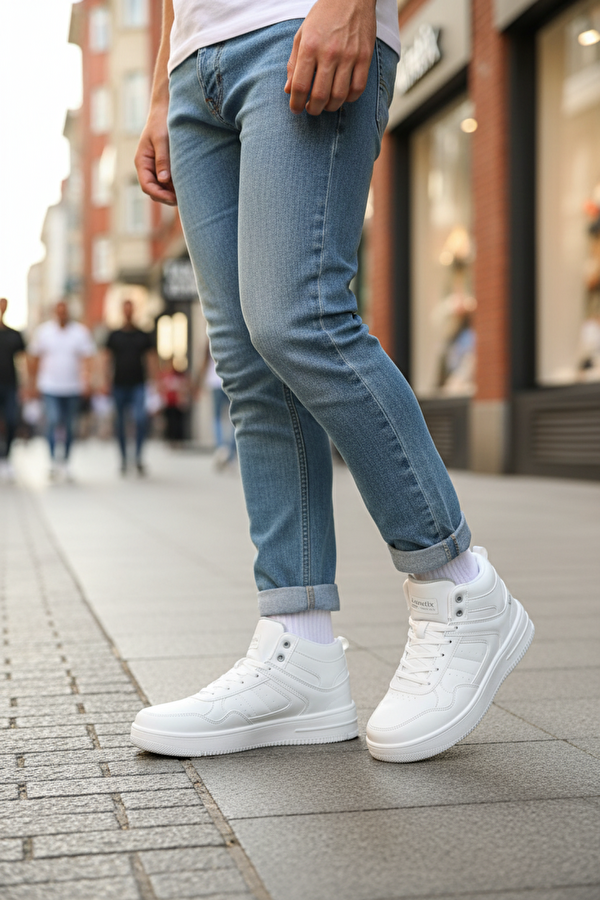 LOWNER PU HI 6FX Beyaz Erkek High Sneaker