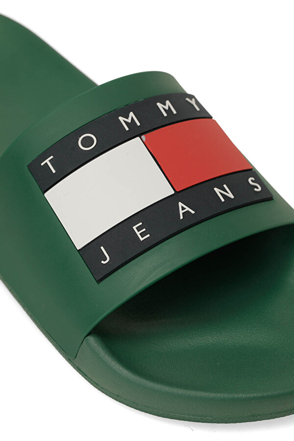 TOMMY JEANS POOL SLIDE ES Yeşil Erkek Terlik