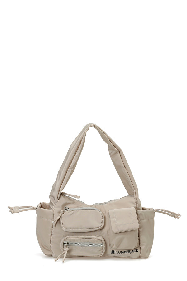 PRST COKCEPLI OMZ 6FX Bej Kadın Omuz Çantası