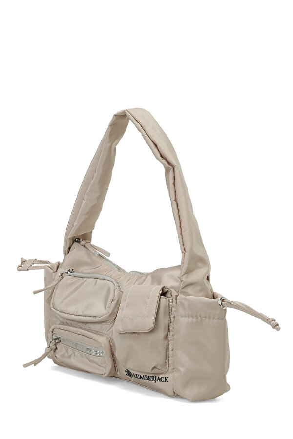 PRST COKCEPLI OMZ 6FX Bej Kadın Omuz Çantası