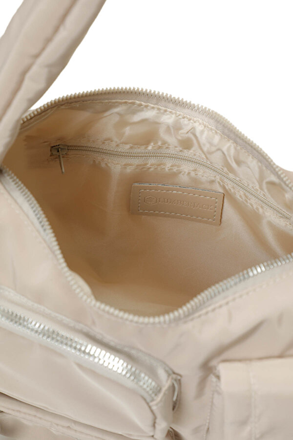 PRST COKCEPLI OMZ 6FX Bej Kadın Omuz Çantası