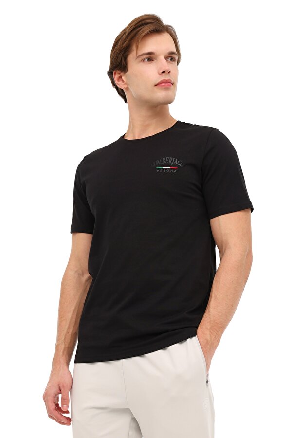 ML EZIO 11ITL1088 6FX Siyah Erkek Kısa Kol T-Shirt