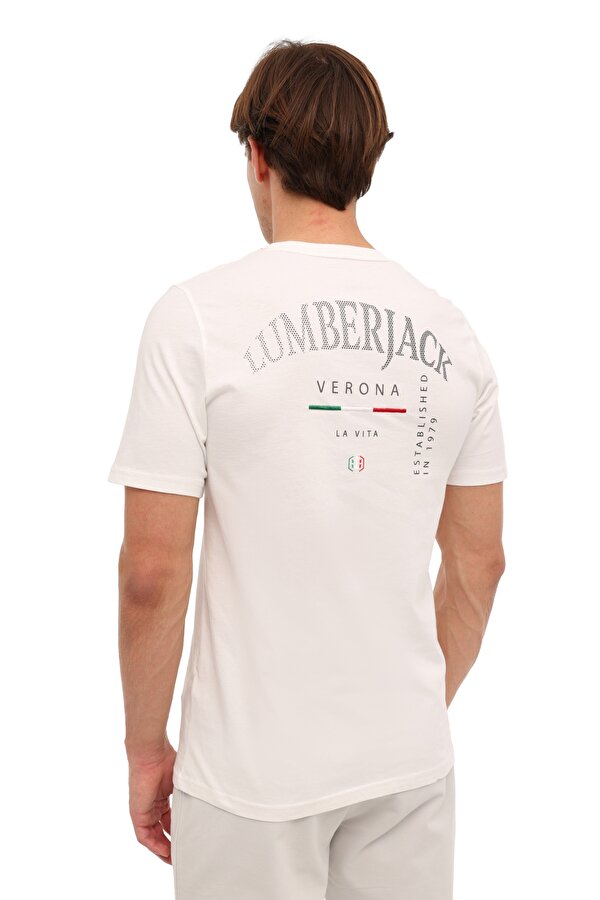 Lumberjack ML EZIO 11ITL1088 6FX BEYAZ Erkek Kısa Kol T-Shirt