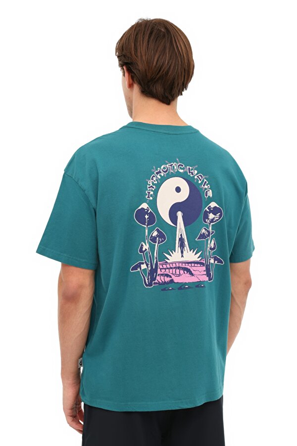 HW HYPNOTIC WAVE SS PASTEL YESIL Erkek Kısa Kol T-Shirt