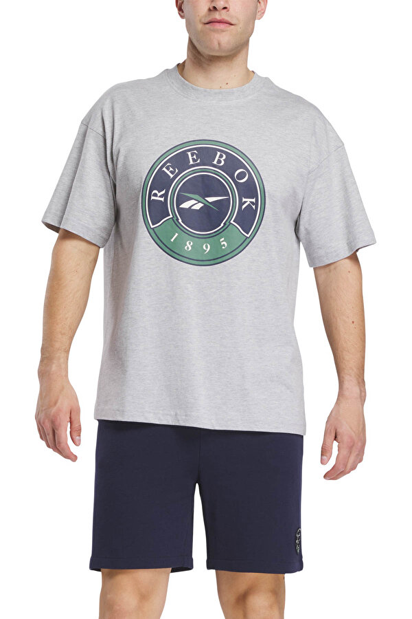 Kısa Kol T-Shirt Erkek Gri LAWN CLUB T-SHIRT - 2. Ürüne %50 İndirim