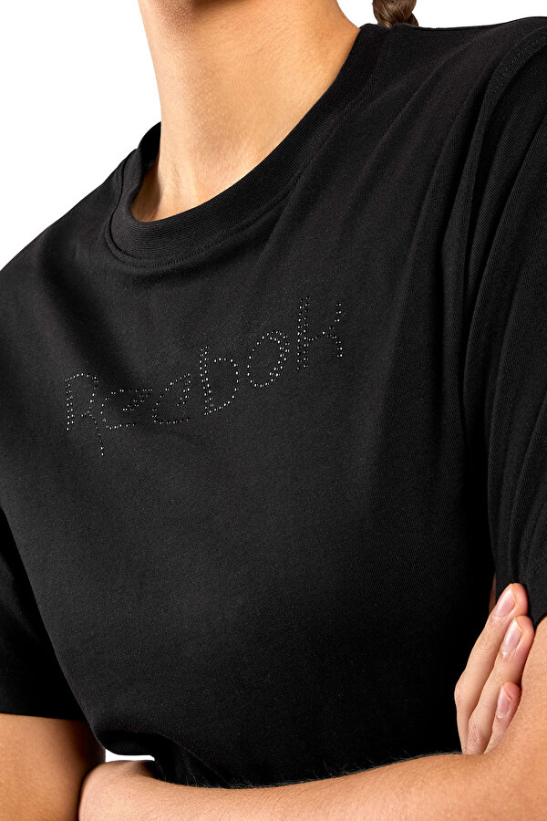 STUDDED LOGO T-SHIRT BLACK Woman 054