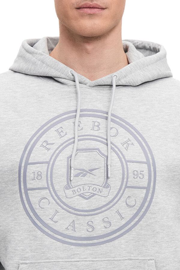 CREST HOODIE GRAY MELANGE Man 449