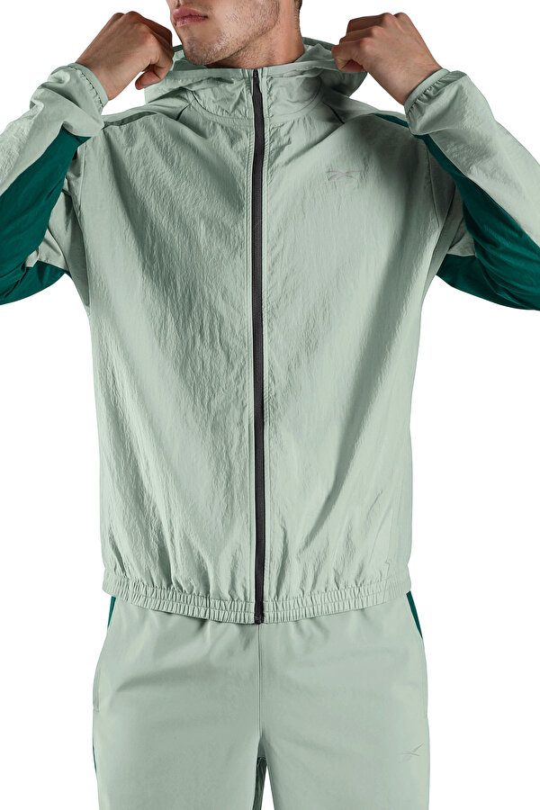 ID RUNNING WOVEN FULL ZIP LIGHT ANTHRACITE Man 047