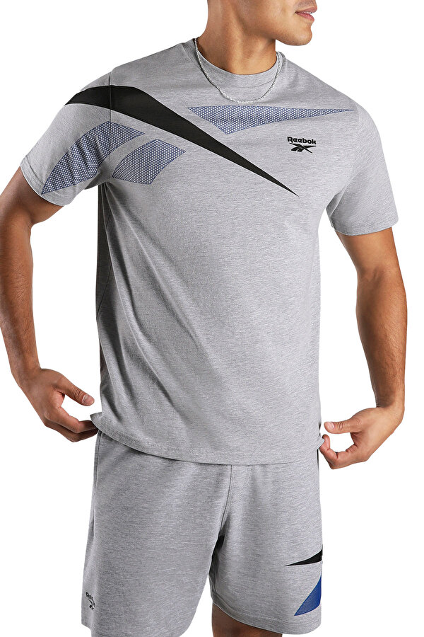LOGO PLACEMENT T-SHIRT GRAY MELANGE Man 054