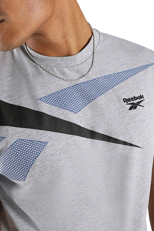 LOGO PLACEMENT T-SHIRT GRAY MELANGE Man 054