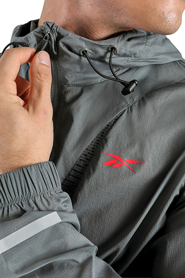 RBK LAB RUNNING JACKET GRAY Man 047