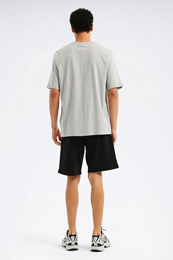 SILICONE BADGE T-SHIRT L GREY Man Sleeve T-Sh