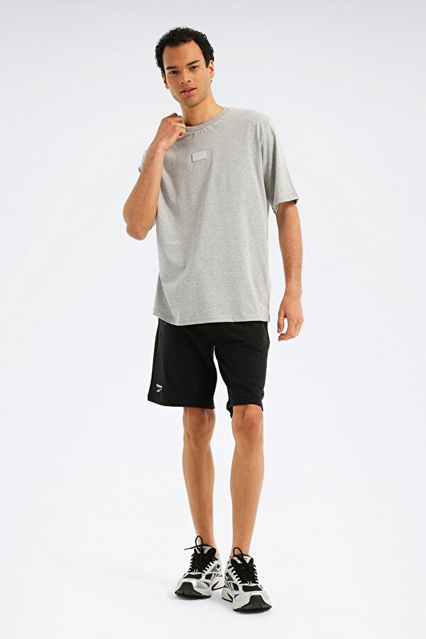 SILICONE BADGE T-SHIRT L GREY Man Sleeve T-Sh