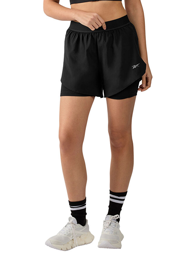 RUNNING 2 IN 1 SHORT BLACK Woman 337