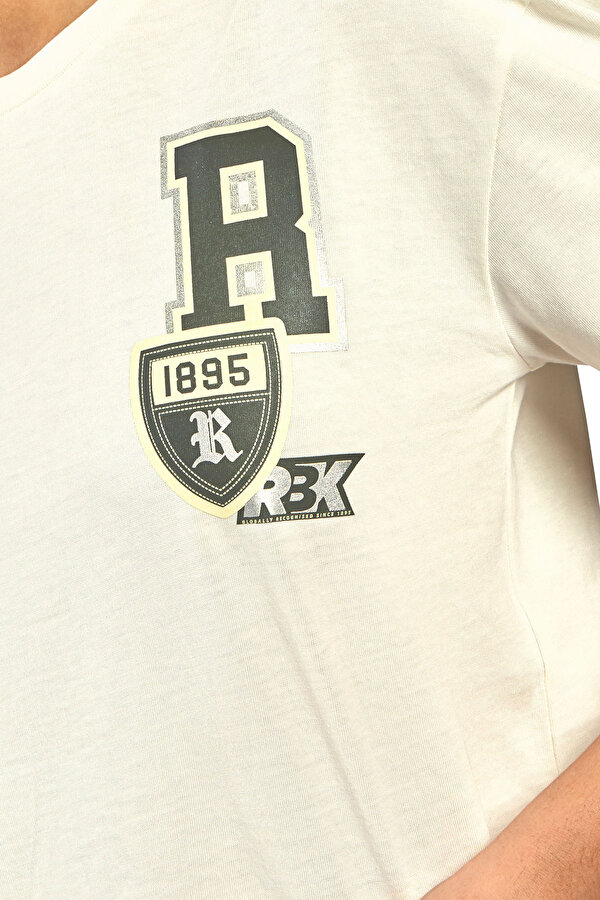 BLENDED PATCHES T-SHIRT ECRU Woman 054