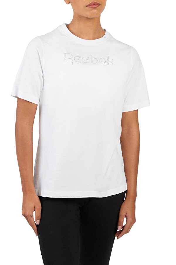 STUDDED LOGO T-SHIRT WHITE Woman 054