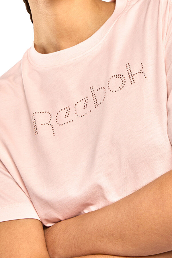 STUDDED LOGO T-SHIRT PINK Woman 054
