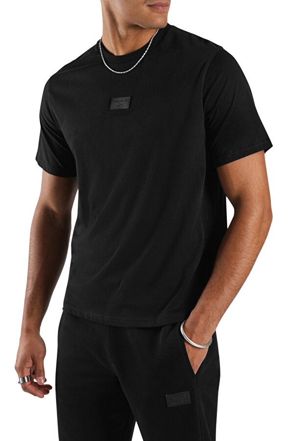 SILICONE BADGE T-SHIRT BLACK Man Sleeve T-Sh