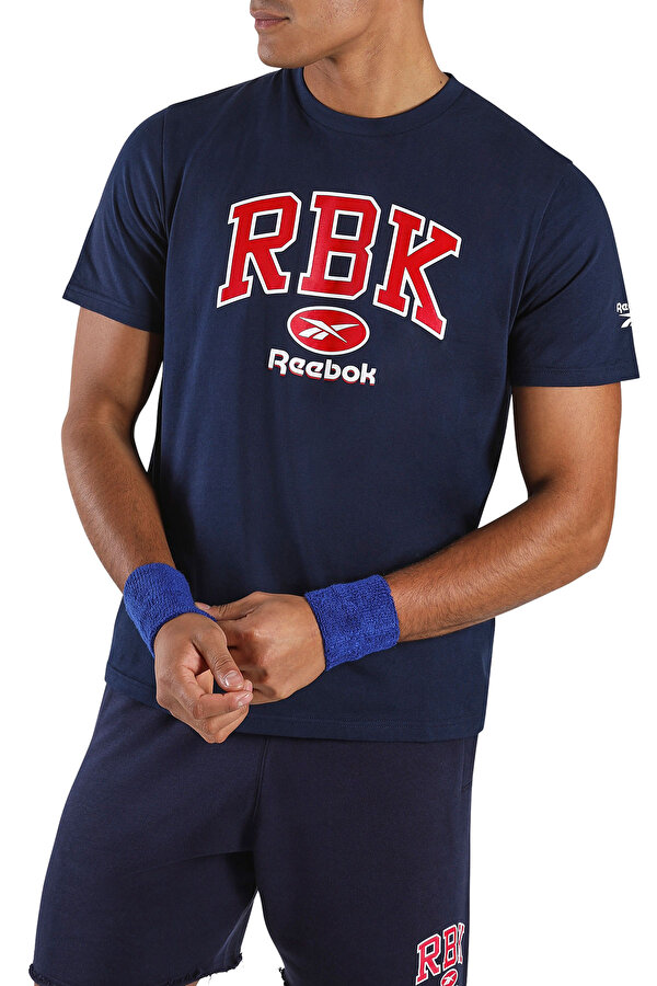 RBK COLLEGIATE T-SHIRT NAVY BLUE Man 054