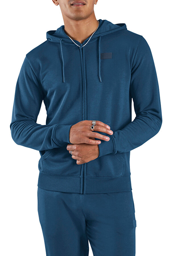 SILICONE BADGE FULL ZIP H BLUE Man 449