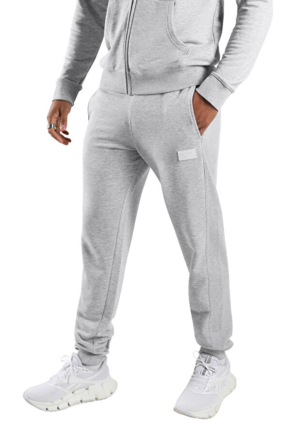 SILICONE BADGE PANT GRAY MELANGE Man 058