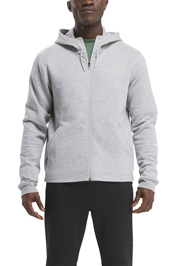 Reebok Activ Coll Dreamblend Fz Серый 014 Мужчина Толстовка На Молнии