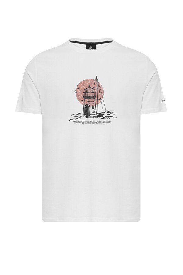 Kısa Kol T-Shirt Erkek Ekru ML WILLY 11DS1004 - 2. Ürüne %50 İndirim