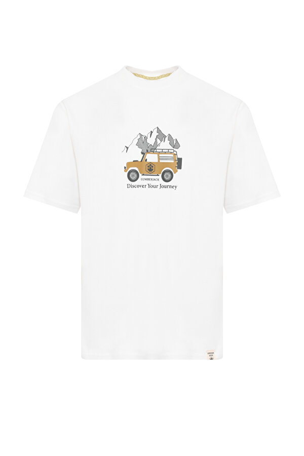 Kısa Kol T-Shirt Erkek Ekru ML OASIS 11NAT015 - 2. Ürüne %50 İndirim