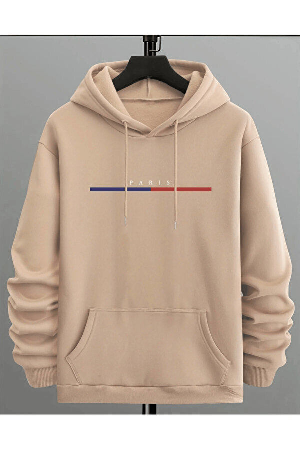 Unisex Paris Baskılı Oversize Sweatshirt - 3 Al 1 Öde