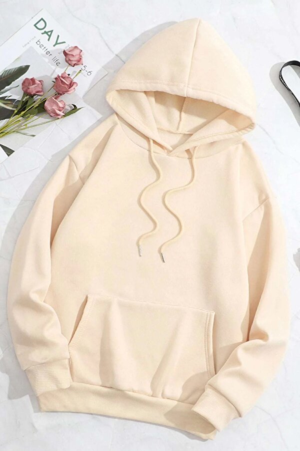 Unisex Cherry Tree Baskılı Oversize Sweatshirt - 3 Al 1 Öde