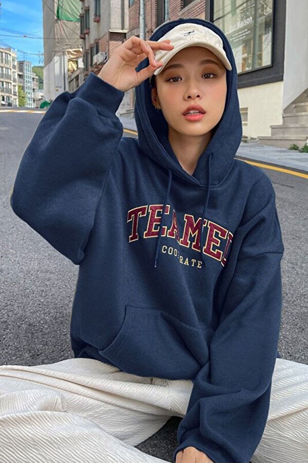 Unisex Suppose Baskılı Sweatshirt - 3 Al 1 Öde