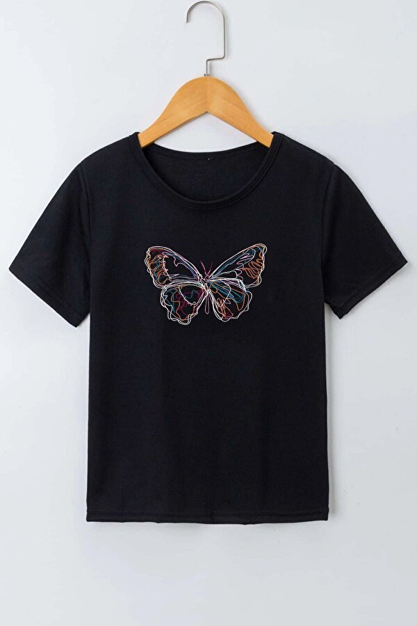 Çocuk Cartoon Face Pamuklu Tshirt - 3 Al 1 Öde