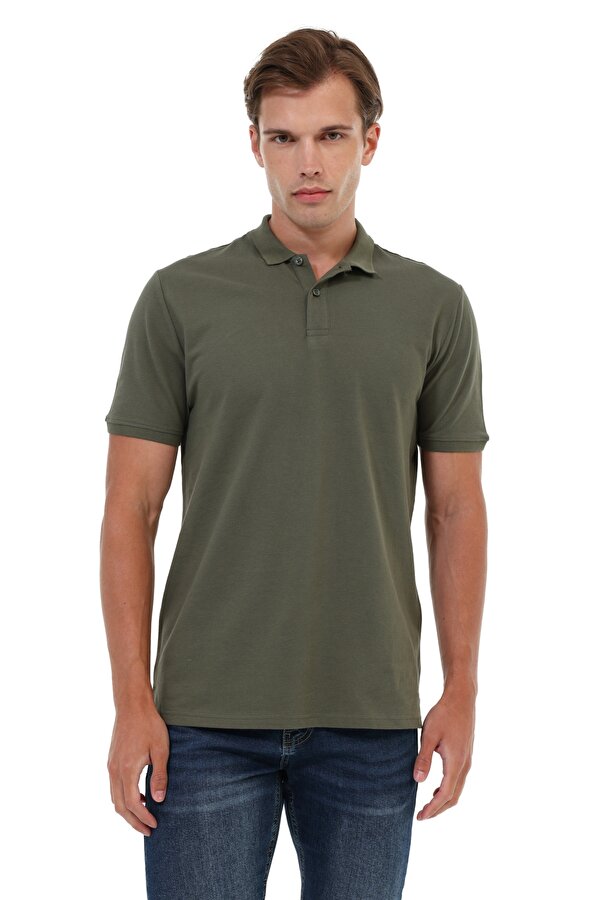 Kısa Kol T-Shirt Erkek Haki MB 12SN328 T-SHIRT