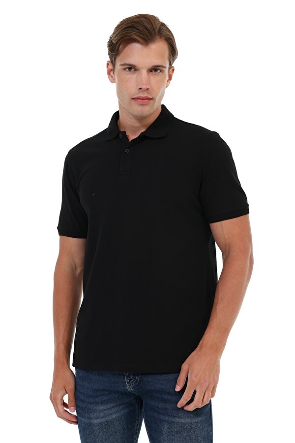 Kısa Kol T-Shirt Erkek Siyah MB 12SN328 T-SHIRT