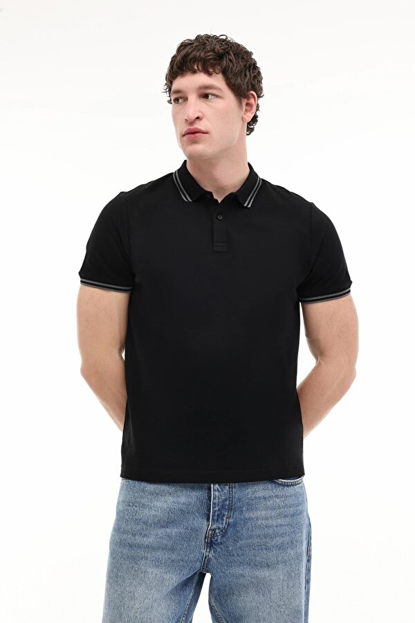 MB YK CZ 12BS108 5FX Siyah Erkek Kısa Kol T-Shirt - 2. Ürüne %50 İndirim