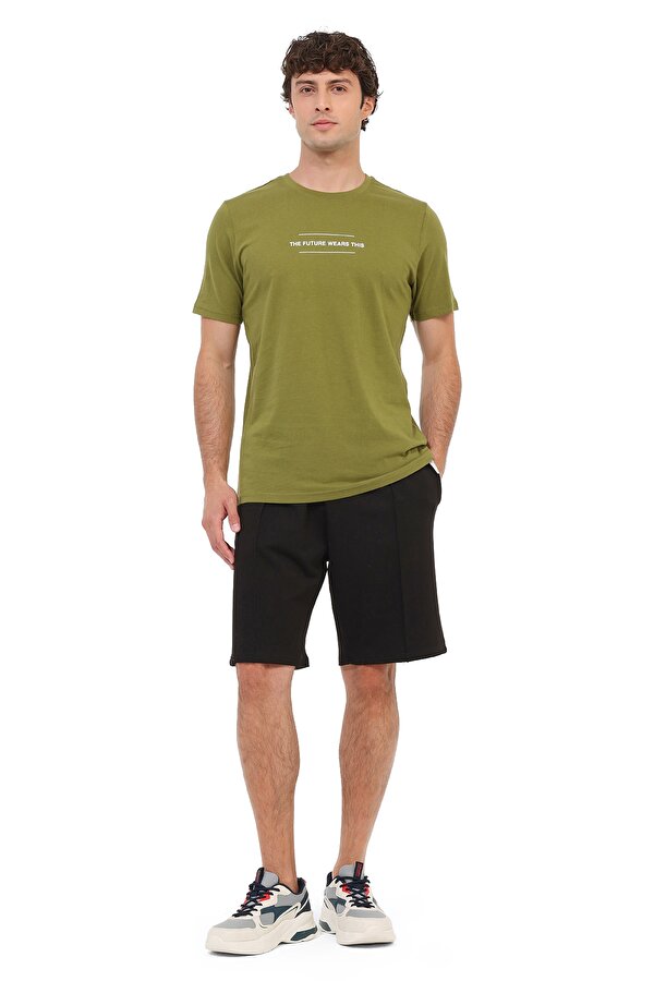 Kısa Kol T-Shirt Erkek Haki ML FUTURE 11KMS03