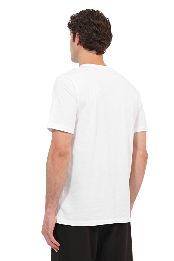 Kısa Kol T-Shirt Erkek Beyaz ML WEST 11KMS02