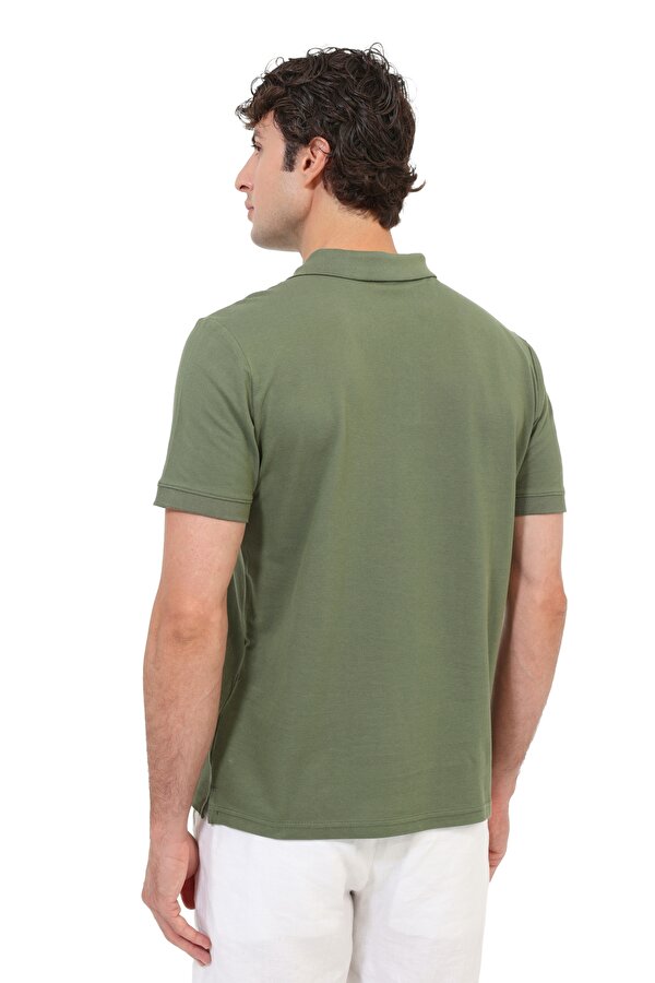Polo Yaka Kısa Kol T-Shirt Erkek Yeşil MB PAM 12SN328