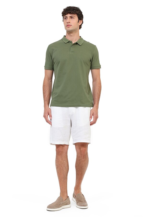 Polo Yaka Kısa Kol T-Shirt Erkek Yeşil MB PAM 12SN328