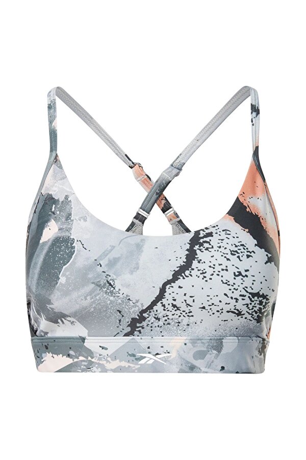 Reebok Lux Strappy Bra Aop Серый 016 Женщина Топ