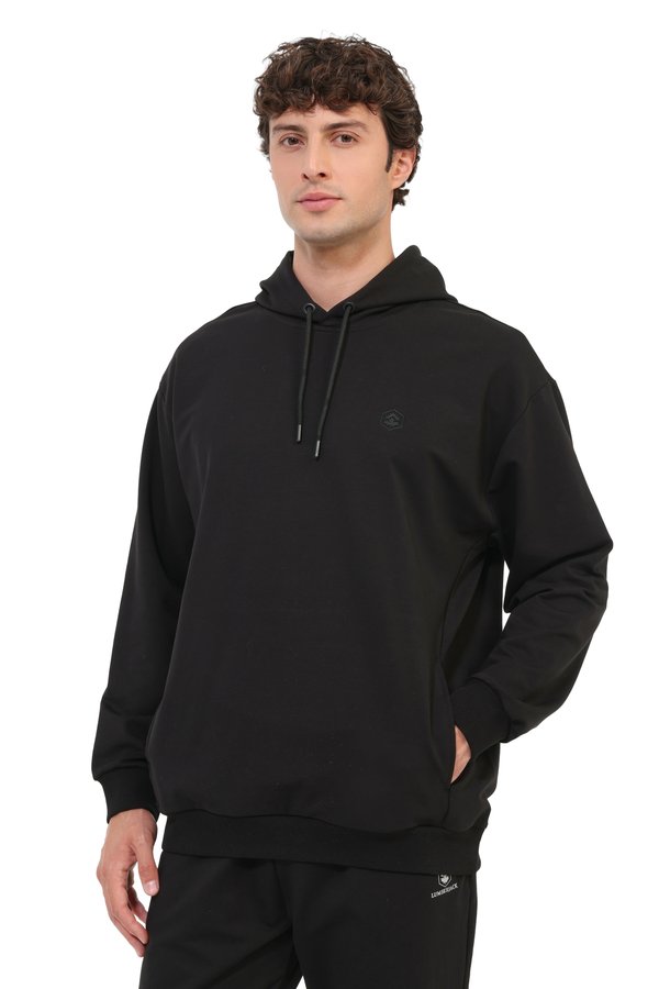 Sweatshirt Erkek Siyah MB SN73 HOODIE - Lumberjack