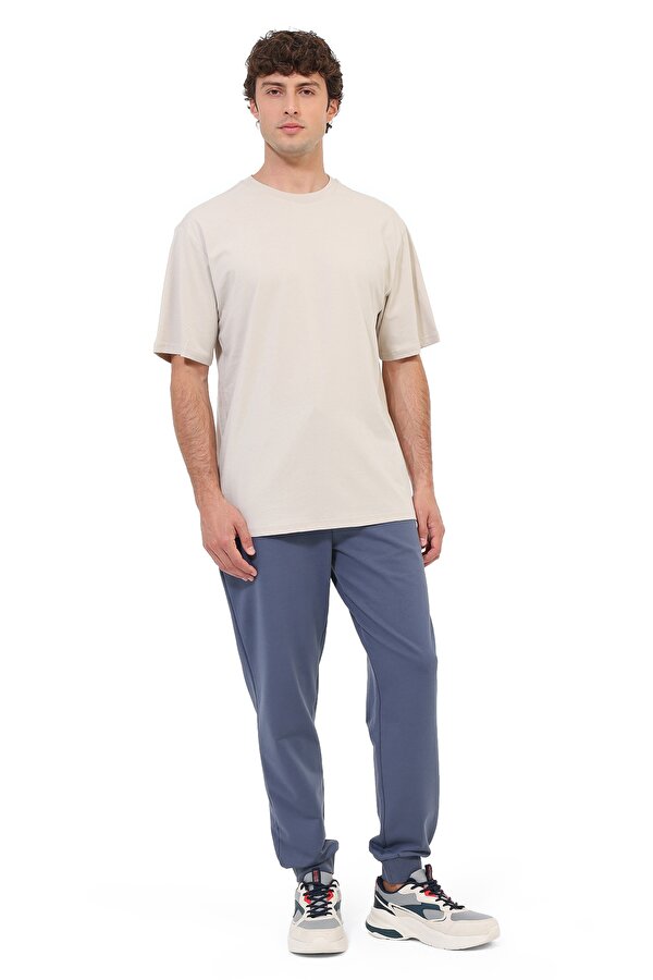 Kısa Kol T-Shirt Erkek Bej MB 11RICK