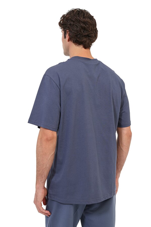 Kısa Kol T-Shirt Erkek İndigo MB 11RICK
